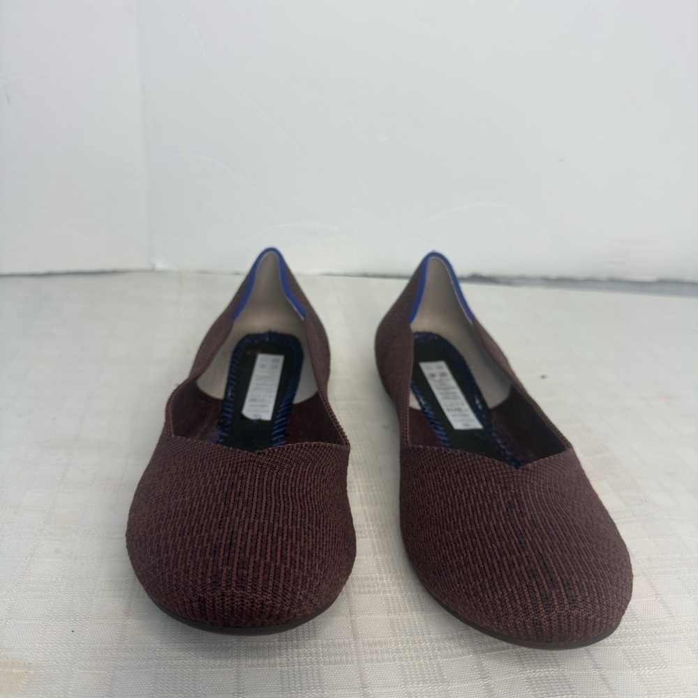 Rothy’s Port Wine Round Toe Retired Flats Shoes size 10